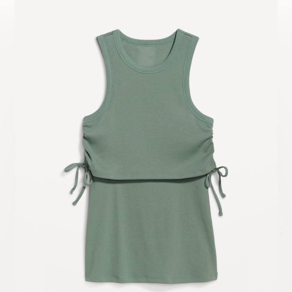 Maternity EveryWear sleeveless side nursing top - Picture 6 of 7